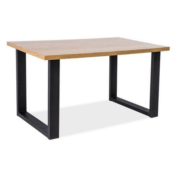 Veneti Jedálenský stôl UPTON 2 - 180x90, dub / čierny